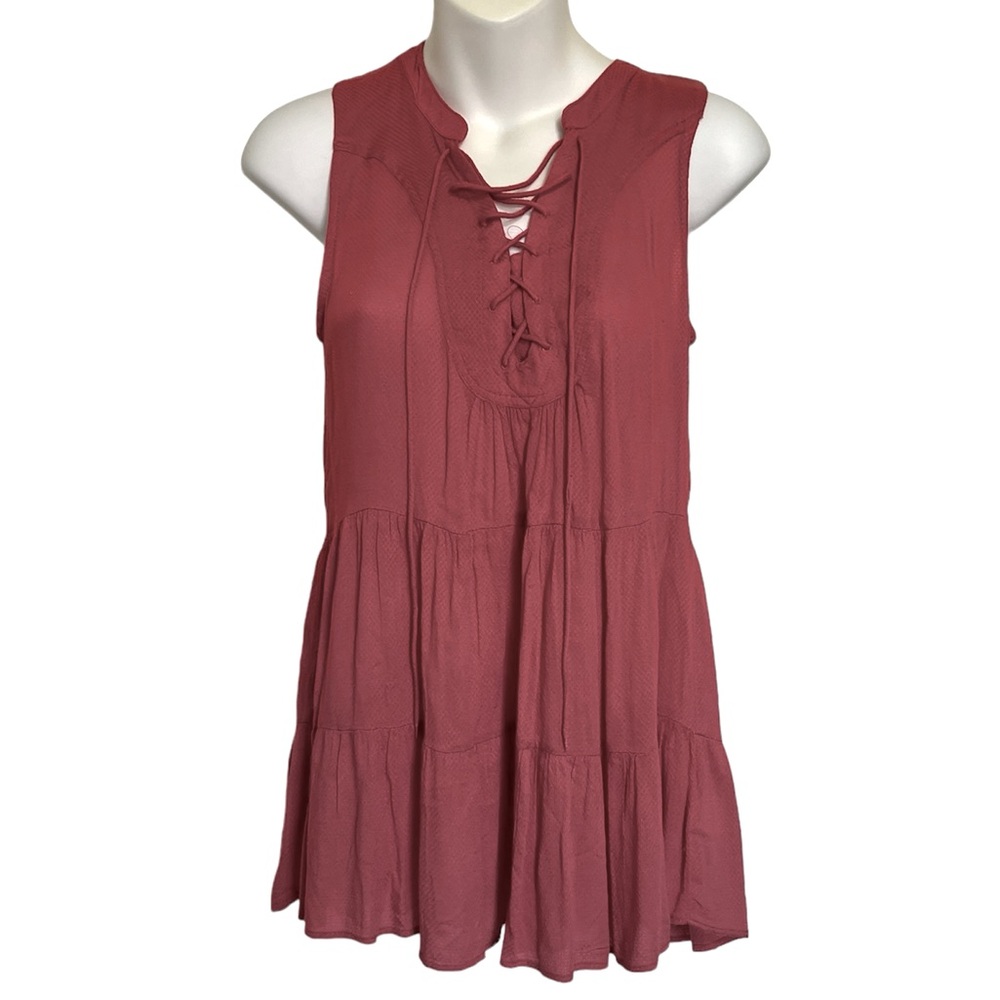Anthropologie Floreat Sleeveless Salmon Colored Top Size 0